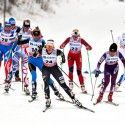 Diggins at the front of her group... [P] Nordic Focus
