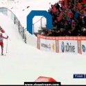 Therese Johaug (NOR) at finish line [P] Nordic Focus