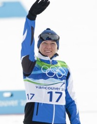 Kristina Smigun-Vähi at the Vancouver 2010 Winter Olympics. [P] Heinz Ruckemann