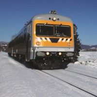 Light rail train from Baie-St-Paul to Le Massif [P]reseaucharlevoix.com