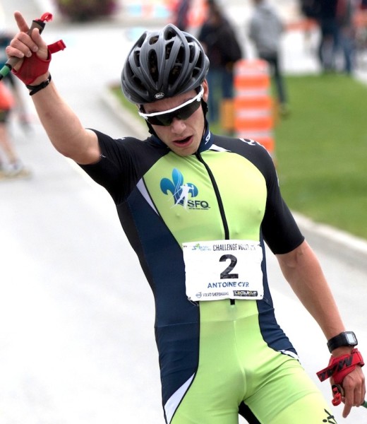 Antoine Cyr wins Orford Roller Ski race [P] Reese Brown