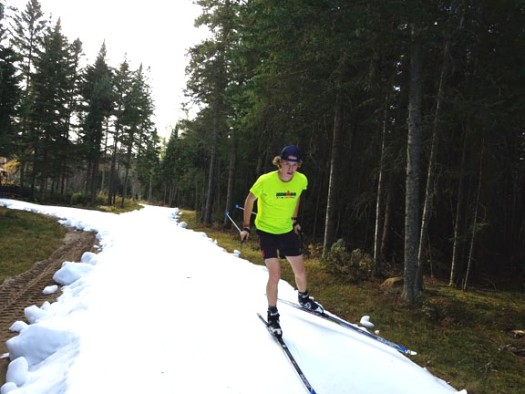 First skiing this year at Mt. Van Hoevenberg [P] Kris Seymour