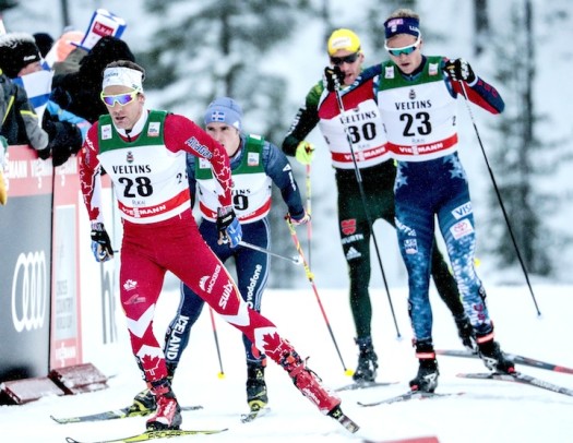  Devon Kershaw (CAN) leads Erik Bjornsen (USA) [P[ Nordic Focus