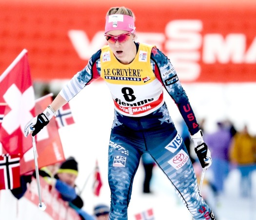 Sadie Bjornsen on final climb [P] Nordic Focus