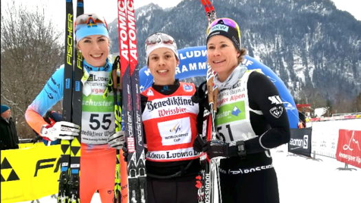 Women's podium at Konig Ludwig Lauf [P] Worldloppet