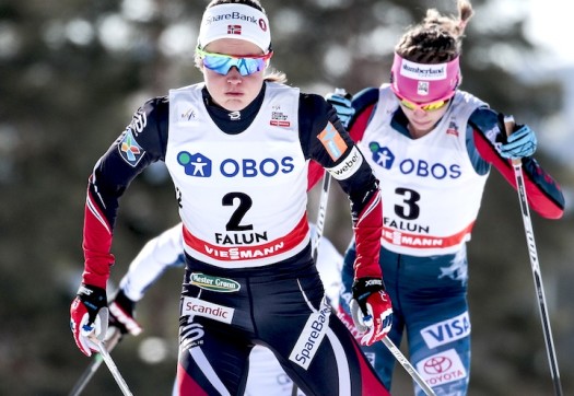 Oestberg, Diggins and Parmakoski chase down Bjoergen [P] Nordic Focus 