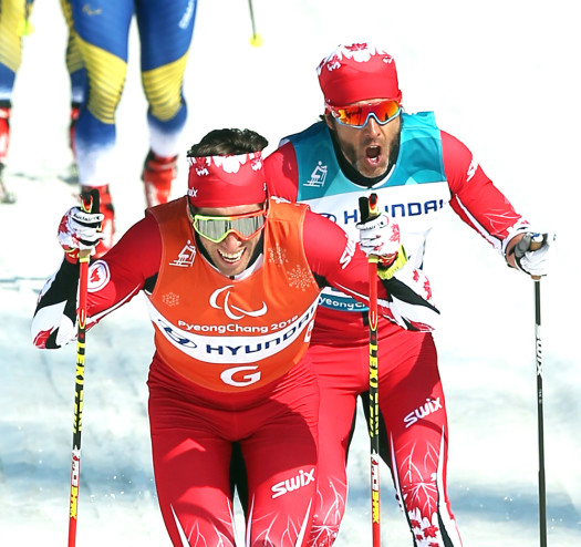 Brian McKeever (r) and Russell Kennedy [P] Canadian Paralympic Committee