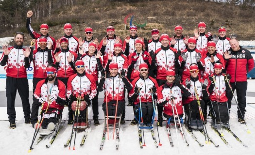 Team Canada at the 2018 Winter Paralympic Games in Pyeongchang, Korea. [P] Dave Holland/Canadian Paralympic Committee