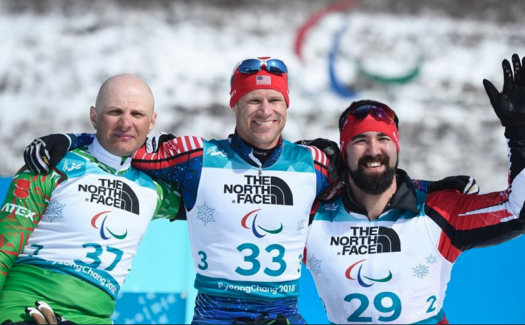 Men's Sit-ski biathlon podium [P] Mark Reid