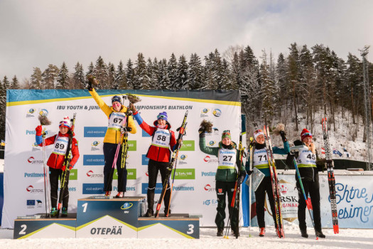 Youth Women's 10k Podium