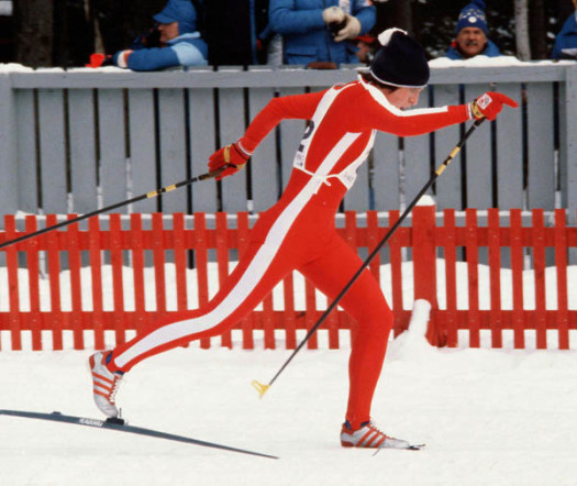 Canada's Joan Groothuysen at the 1980 Winter Olympics in Lake Placid [P] CP PHOTO/COA