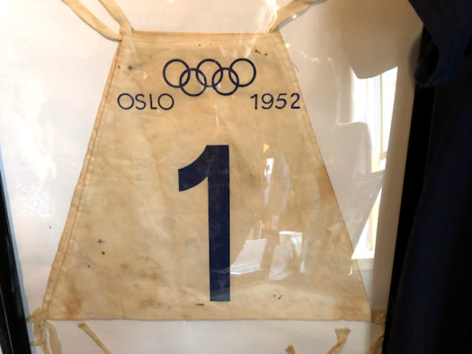 Chummy's bib from 1952 Oslo Winter Olympics [P] Peter Graves