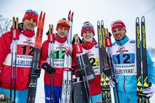 Russia II – Men’s 4×7.5km winners
