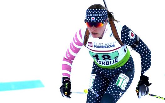Fresh off the Youth/Junior Worlds, Lina Farra was among those named to represent the U.S. at the IBU Junior Cup & Junior Open European Championships [P] Jeffrey Leopold