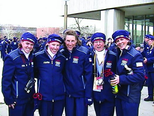 U.S. women’s XC Ski team at the 2002 Olympic Games in Salt Lake City [P] Randall Collection