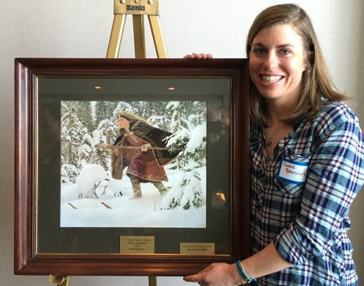 The first Inga Award was presented to Rosie Brennan during the FIS World Cup Finals in Quebec City, Canada [P] skitrax.com