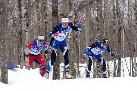 (l-r) Julia Kern, Sadie Bjornsen, Rosie Brennan [P] U.S. Ski & Snowboard – Reese Brown