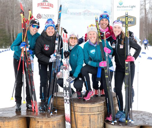 Senior Women’s Top 6 (l-r) Brennan 6th, Caldwell 5th, Sargent 2nd, Bjornsen 1st, Kern 3rd, Beatty 4th [P] U.S. Ski & Snowboard – Reese Brown