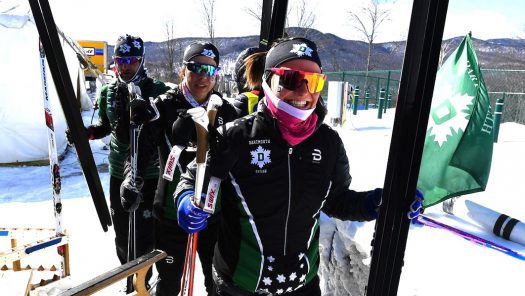 Katharine Ogden and Lydia Blanchet at NCAA Championships [P] Dartmouth Skiing