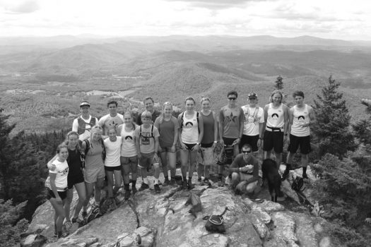 Sverre with 2017 summer training group ontop of Mt. Ascutney in Vermont [P] SMS