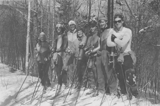 Sverre takes the SMS Team out for a spring skitour, 1988 [P] SMS