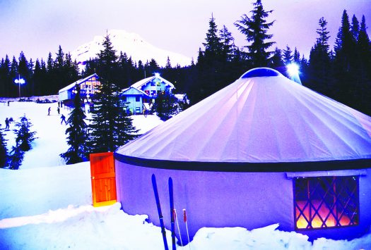 Alan Bair started Pacific Yurts back in 1978 with the idea of bringing people closer to nature. [P] Pacific Yurts