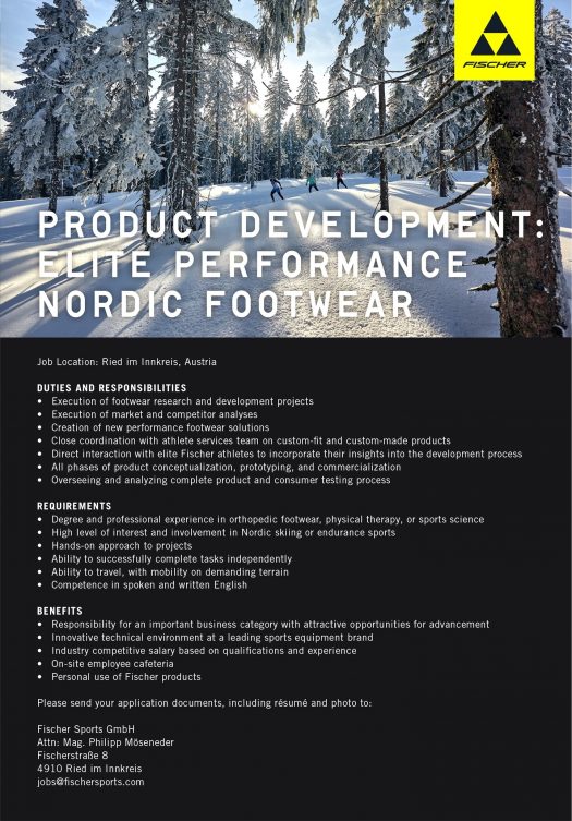 Fischer Product Development Nordic Footwear [P]
