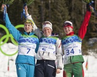 Women’s Biathlon Women’s 15 km Individual podium. [P] Heinz Ruckemann