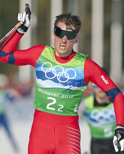 Petter Northug wins Team Sprint gold...