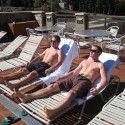 Relaxing in the sun after hard training. [P] Stefan Kuhn