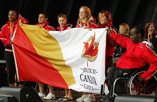 Canada Games flag at the 2009...