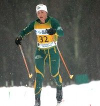 Jamie Bronga of UAA claimed the 15km CL bronze. [P] Herb Swanson