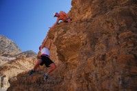 The Canadian Men’s XC team rock climbing in Death Valley. [P] Drew Goldsack