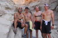 The Canadian XC boys training in Death Valley. [P] Drew Goldsack
