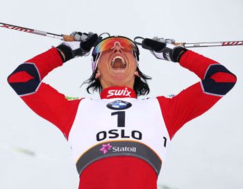 Marit Bjoergen – four golds. [P]...