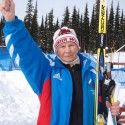 81 year old Russian skier Neva. [P] Julie Melanson