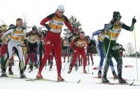 Start of the women’s 15km Classic. [P] Herb Swanson