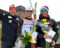 Men’s mini tour podium (l-r) Hamilton 2nd, Freeman 1st, Hoffman 3rd. [P] Nils Ribi