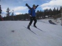 It’s all about getting air. [P] Whitehorse XC Ski Club
