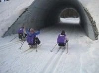 Skiing into a tunnel. [P] Whitehorse XC Ski Club