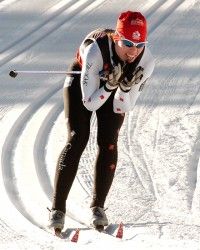 Scott in action at the Canmore Nordic Centre. [P] Pam Doyle