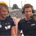 Northug (l) and Hellner post race.