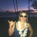 Chandra is into the spirit of aloha big time. Shakas all around after a great sunset surf sesh. [P] courtesy of Devon Kershaw