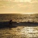 Big thanks to the man that made this all happen – we’re just lucky that man enjoys surfing too: Justin playing in the surf on our first sunset sesh three days ago. [P] courtesy of Devon Kershaw
