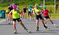 The Fluorescent Bunch taking up the road [P] courtesy of Sadie Bjornsen