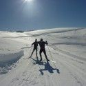 Perfect conditions, great snow and 45km + of the trails, summer-time best skiing. [P] Ivan Babikov
