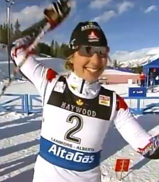 Chandra Crawford (Can) in Sprint to Win. [P] Sprint to Win