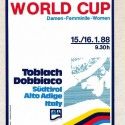 Toblach 88 World Cup poster. [P]...