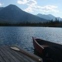 Canoe trip with friends on Vermillion Lakes – can’t complain!  [P] courtesy of Heidi Widmer