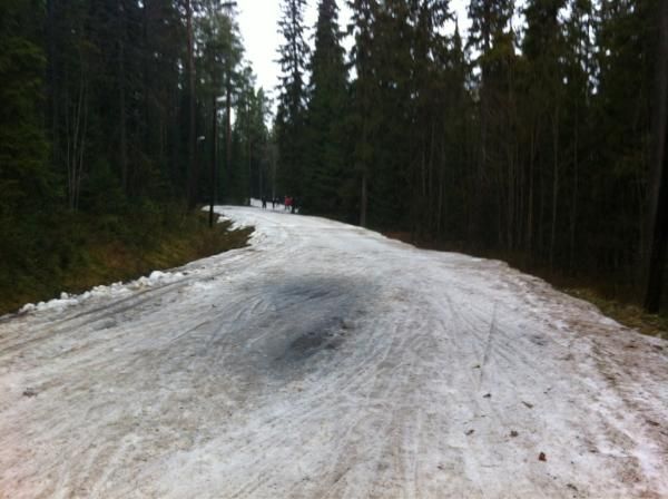 Ski trail in Osterund…not exactly ready...